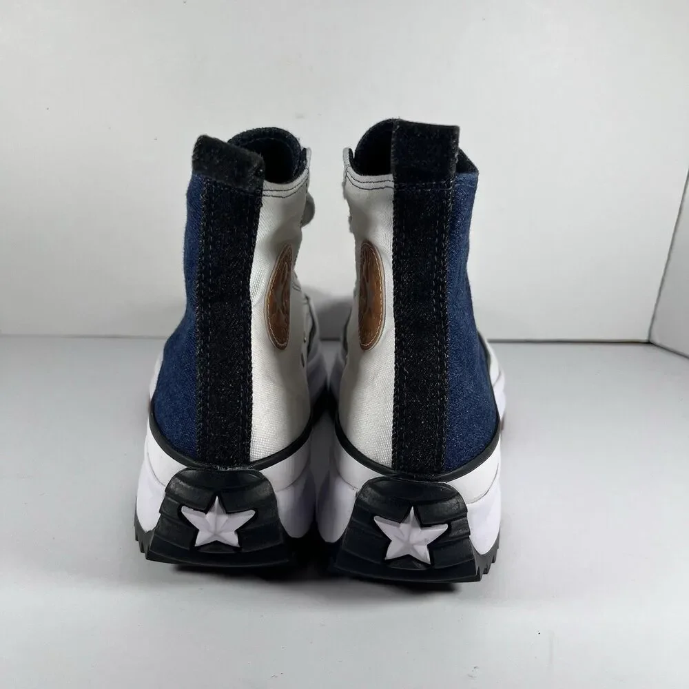 Converse by You Run Star Hike 2 Tone High Top Custom Shoes Sneakers Womens 9.5 - Picture 4 of 8